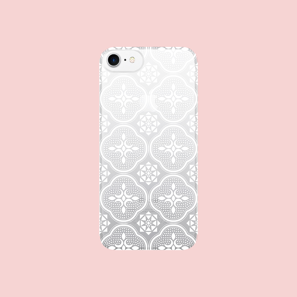 預購 印花樂x犀牛盾nx背板 玻璃海棠 背蓋透明白 印花樂線上商店 Inblooom Online Shop